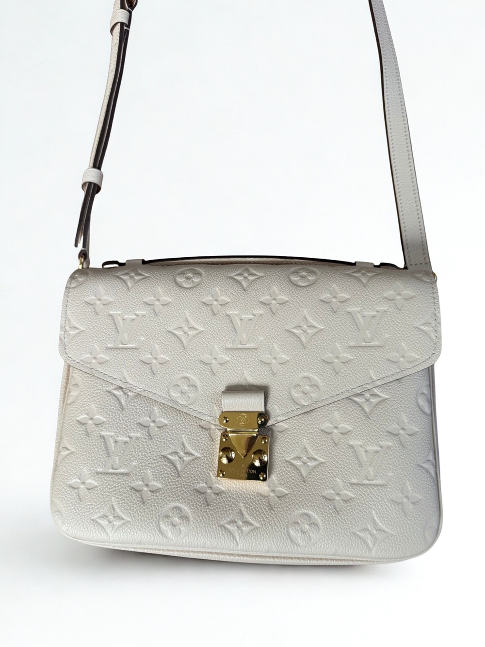 Louis Vuitton Monogram Empreinte Pochette Métis MM Crème - Like New! Full Set 🎁 - Picture 2 of 14
